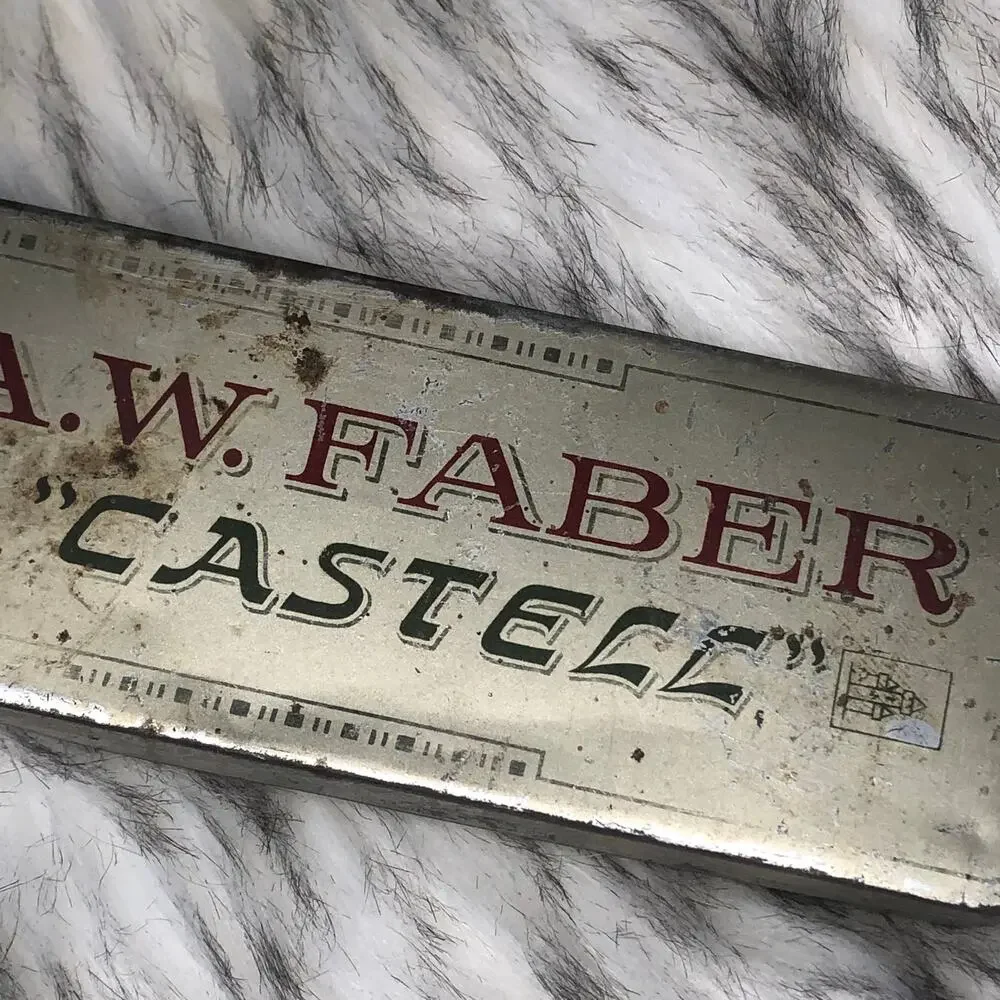 Vintage A.W. Faber Castell Tin Pencil Case